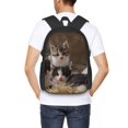 thumbnail image 4 of Disketp Cat Family Mochila Minimalista de Gran Capacidad, Mochila de Viaje para Escuela, Trabajo o Uso Diario, 4 of 6