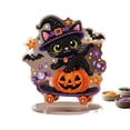 thumbnail image 2 of Halloween Christmas Diamond Art Painting Kit for Adults Acrylic Tabletop Ornament with Stand, Sparkling Resin Diamonds DIY Craft for Home Desk Shelf Decor Gift by OVFUIZ, 2 of 8