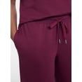 thumbnail image 3 of Joyspun Women's French Terry Lounge Sleep Short Sleeve Top and Capri Pants, 2-Piece Set, Sizes XS-3X, 3 of 5