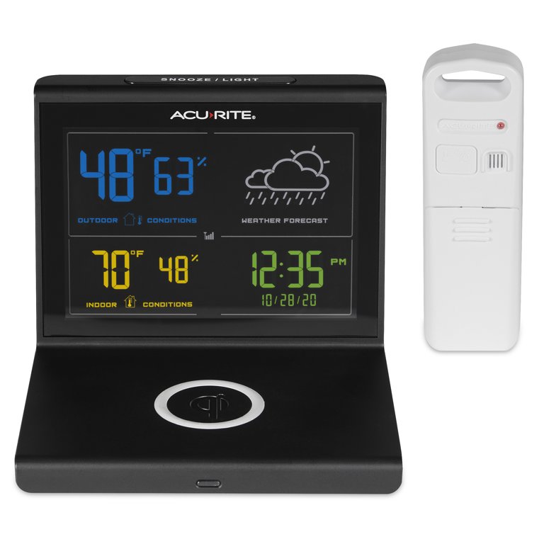 AcuRite Wireless Weather Station with Forecast, Indoor/Outdoor Temperature  and Atomic Clock, Country Home Products