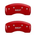 thumbnail image 2 of MGP 4 Caliper Covers Engraved Front & Rear MGP Red finish silver ch, 2 of 2