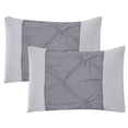 thumbnail image 4 of AeroSoft Gabriella 5-piece Microfiber Luxury Queen Comforter Set in Silver, 4 of 10