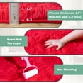 thumbnail image 5 of ZENELESS Super Soft Fluffy Rug for Bedroom,6x9 Red Anti-Skid Plush Floor Carpet for Living Room Home Decor, 5 of 7