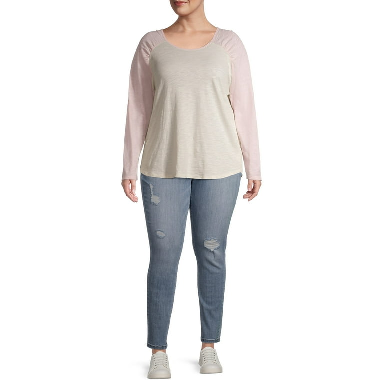 terra & sky women's plus baseball tee