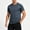 Gray Running Shirts, variant on JOANKDMI Running Shirts for Men Short Sleeve Athletic T-Shirts Quick Drying Workout Tops with Reflective Stripes Breathable Gym Clothes for Fitness Training, M-5XL