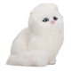 thumbnail image 2 of Figura de gato de simulación Jadeshay Estatua decorativa de gato peludo de Piel sintética blanca, 2 of 14