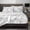 Black and White, variant on Blue Floral Sheets Queen Size,18 inches Deep Pocket Sheets 1800 Thread Count, 4 Pieces Floral Bed Sheets Soft Breathable Aesthetic Farmhouse Shabby Chic Bed Sheets, Oeko-Tex Certificated.