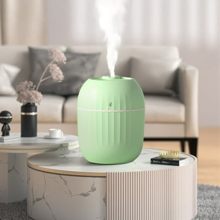 

Tiitstoy USB Humidifier with Light Quiet Cool Mist Humidifier for Bedroom and Office Plants Easy To Clean Green