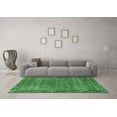 thumbnail image 3 of Ahgly Company Indoor Round Oriental Emerald Green Industrial Area Rugs, 8' Round, 3 of 4