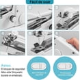 thumbnail image 2 of Máquina de Coser Portátil, Maquina de Coser de Mano, Mini Máquina de Coser Eléctrica Portátil Inalámbrica para Principiantes Costura en el Hogar o en Viajes, 2 of 5