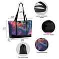 thumbnail image 2 of FORMRS Canvas Laptop Tote Bag for Women with 15.6" Computer Compartments Shoulder Handbag, Space Astronaut, 2 of 7