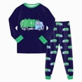 thumbnail image 2 of TOWED22 Toddler Baby Boy Clothes Cute Fall Winter Outfit 6 12 18 24M 3T Letter Print Long Sleeve Sweatshirts and Jogger Pants Set Size:6-7 Y,Color:Blue, 2 of 7
