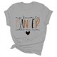 thumbnail image 4 of Camiseta «My Favorite Dancer Call Me Mom» (Mi bailarina favorita, llámame mamá): cuello redondo, estampado a doble cara, versátil para ocasiones informales y fiestas, lavable a máquina, corte favor, 4 of 4
