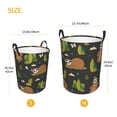 thumbnail image 3 of Fuzoiu Funny Sloths In The Forest Print Circular Hamper,Laundry Basket with Handle,Collapsible Laundry,Dirty Clothes Storage Basket,for Bedroom Bathroom Dorm Living Room-, 3 of 6