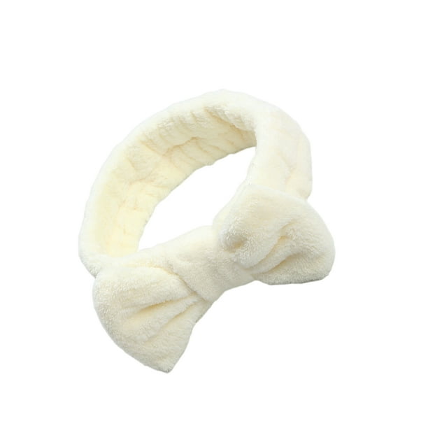 Sonducket Diadema decorativa portátil de repuesto con lazo para maquillaje, de cara, diadema para mujer, adorno para la cabeza, regalo de Accesorio para el cabello beis blanco Sonducket AP019006-02
