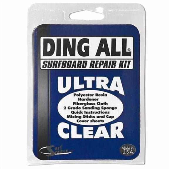 Ding All Standard Polyester Surfboard Repair Kit UV Resistant 1 Pack