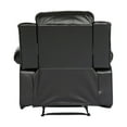 thumbnail image 4 of OakvillePark Tillinghast Faux Leather Upholstered Reclining Chair, Black, 4 of 8