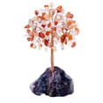 thumbnail image 1 of Yuarrent Árbol de espíritu ligero de hadas hecho a mano con detalles hogareños elegantes para decoración de escritorio, cristales y piedras Decoración del hogar E 12CM, 1 of 6