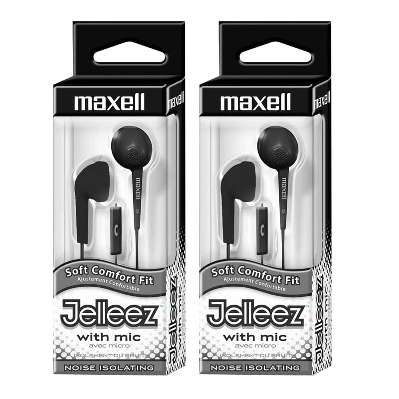 maxell in ear rubberized with microphone