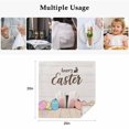 thumbnail image 5 of Happy Easter Cloth Napkins, Colorful Spring Eggs Beige Wooden Washable and Reusable Dinner Napkins Set of 6, Table Napkin for Kitchen Party Birthday Wedding Hotel Housewarming 20"x20", 5 of 9