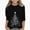 Black, variant on WAVSUF Girls Merry Christmas Tee Soft Comfort 3/4 Sleeve Crew Neck Fall Holiday Top 5