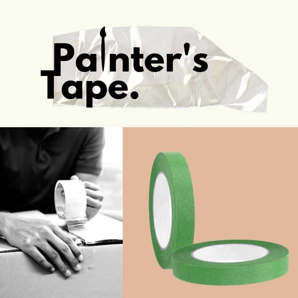 Shield Tape 24 Rolls - 5.5 Mil, Painters Masking Adhesive Tape Multi-Use, Surface Protection and Versatile, Green, 1" x 60 Yards, 3" Core