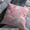 thumbnail image 2 of Castle Fairy Children Kawaii Unicorn Fabric by the Yard 1 Yard,Dreamy Princess Home Decor Fabric by the Yard,Flower Rainbow Room Decor Fabric by the Yard,Super Cozy Room Decor, 2 of 6