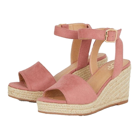 Dorothy Perkins Womens Rebekah Peep Toe Wide Wedge Sandals