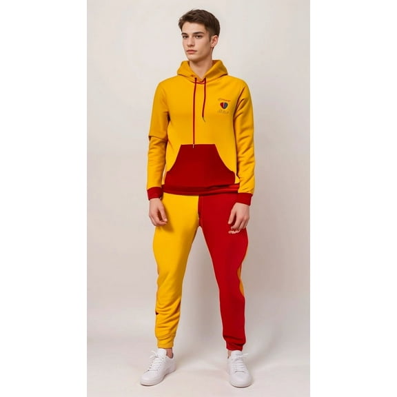 Color Block Fleece Sweatsuits (Men's)