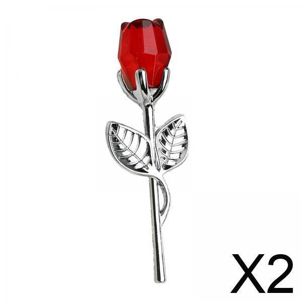 2xRosa De Cristal Regalo De Flores Regalo De Boda Navidad Romántico Para Mujeres Su Abuela Rojo Plateado