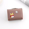 thumbnail image 1 of Bolso de mano con abrazadera de hierro corto para mujer, bolso de mano con hardware en forma de corazón, monedero sencillo de color sólido, bolso para tarjetas, bolso de abrazadera corto, 1 of 6