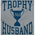 thumbnail image 2 of Trophy Husband No. 1 Hubby Award Men's Big & Tall Crewneck Graphic Tee Brisco Brands 2X, 2 of 6
