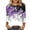 Purple, variant on Plus Size T Shirts Womens Floral Printed Tops Crewneck Graphic Basic Tee Shirts Loose Fit Casual Tshirts (2XL, Purple)