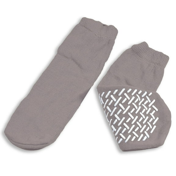 Dynarex Slipper Socks Single Sided XXlarge Grey, Each