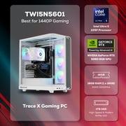 iBUYPOWER Trace Gaming PC Desktop Computer Intel Core Ultra 5 225F CPU, NVIDIA GeForce RTX 5060 8GB GPU, 16GB DDR5 5200MHz RAM, 1TB NVMe SSD, Windows 11 Home, Gamer Keyboard and Mouse - TWI5N5601
