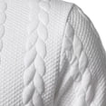thumbnail image 5 of FRSASU Men's Polo Shirt Short Sleeve Jacquard Business Casual Breathable Casual Summer Tops White, 5 of 7