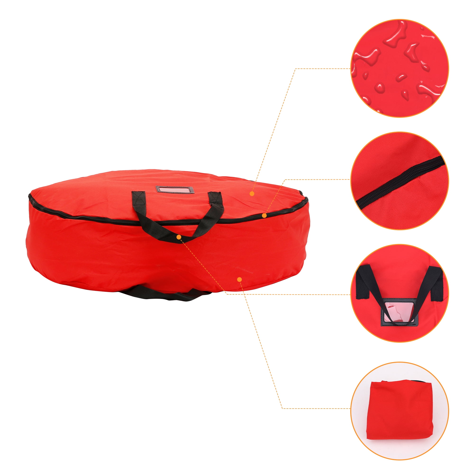 Unique Bargains 1 Pack Clothes Storage Bags Moving Bags Red 30*8in