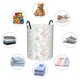 thumbnail image 4 of Fotbe Sea Animals Cesto de Ropa con Asas, Cesto Impermeable de Gran Capacidad, Bolsa de Lavado para Dormitorio, Cesto de Ropa con Ruedas y Asas-Medium, 4 of 6