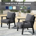 thumbnail image 5 of TOPCHANCES Outdoor Deep Seat Cushion Set, 24x24 Inch Waterproof Outdoor Deep Seat Cushions for Patio Furniture (Set of 1, Dark Gray), 5 of 11