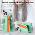 thumbnail image 6 of ShellTech for iPhone 12 Pro Max Wallet Case Cover Slim Stand Credit Card Holder Slot TPU Hand Strap for iPhone12 Pro Max Case Women Men,Mint, 6 of 14