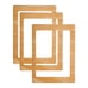 thumbnail image 1 of Marco de fotos magnético 5x7, 3 piezas, marco magnético reutilizable para refrigerador, bronce, 1 of 7