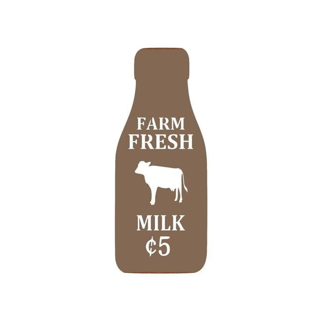 Central Coast Designs Freshmilk 10brz 10 X 4 In Farm Fresh Milk Script With Milk Bottle Silhouette Laser Cut Steel Wall Art 44 Bronze Walmart Com Walmart Com