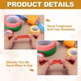 thumbnail image 4 of 4pcs 9/16" x 22 Yard Colored Masking Tape, Red Orange Dark Blue Dark Green, 4 of 7