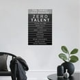thumbnail image 3 of Inspirational Canvas Wall Art Motivational Painting Positive Entrepreneur Quotes Poster Ten Things That Require Zero Talent Pictures Print Wall Decor Artwork for Bedroom Office Framed 18''x12'', 3 of 6