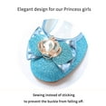 thumbnail image 3 of Stelle Girls Mary Jane Glitter Shoes Low Heel Princess Dress Shoes,Toddler Little Girls Crown Flower Girl Wedding Party Dress Pump Shoes,Blue, 3 of 6