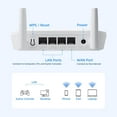 thumbnail image 2 of N300 WiFi Router 2.4G Easy Setup Wireless Internet Network Router Supports Wireless Repeater WISP Up to 300Mbps for Home and Office, 2 of 2