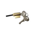 thumbnail image 1 of American Keyed Cylinder Lock 5 Pin Tumbler with Hardened Tailpiece – Solid Brass Replacement Cylinder for Deadbolt, Sliding & Multipoint Locks – Chrome Face, 1 of 7
