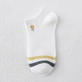 thumbnail image 2 of Yuanlong Womens Socks Spring Cute Embroidery Design Ruffle Knitted Low Cut Socks Daily Wear Breathable Short Ankle Socks, 2 of 3
