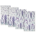 thumbnail image 2 of 2pcs Lavender Flower Dish Towels, Absorbent Dish Towels, Lavender Kitchen Gifts Purple Kitchen Hand Towels Lavender Lovers Gift for Farmhouse Kitchen Decor Home Decor, 2 of 9