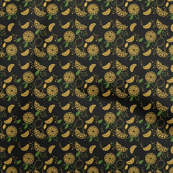 oneOone Silk Tabby Black Fabric Coffeeinated & Vaccinated Sewing Fabric By The Yard Printed Diy Clothing Sewing Supplies 42 Inch Wide